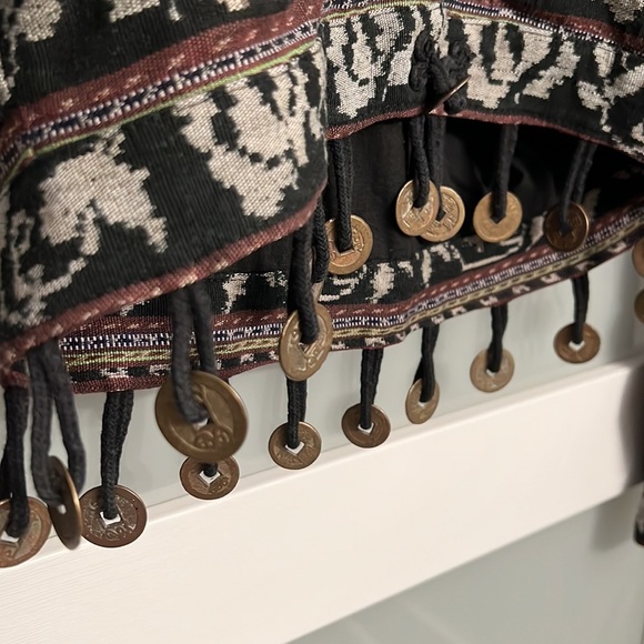 Vintage ikat beaded jacket - Picture 2 of 3